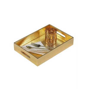 Bandeja de Servicio de Metal de Lujo con Diseño Moderno y Construcción Duradera, Vajilla Ecológica para Bodas y Cenas Románticas - Product Image 4