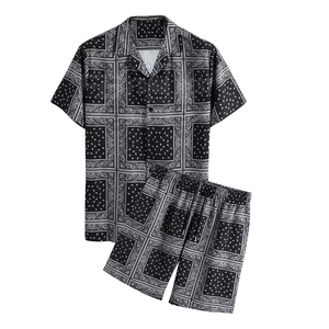Nuevo Conjunto de Dos Piezas Casual de Verano para Hombre, Tejido Transpirable con Estampado Digital, Tallas Grandes, Venta al Por Mayor, Alta Calidad - Product Image 1