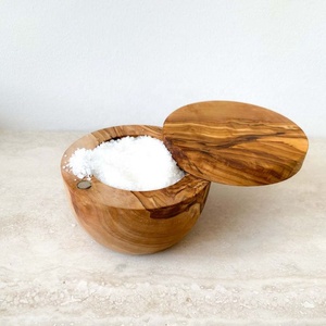 Wholesale Exporter Artizon Studio Brown Acacia Wood Sugar Salt Pepper Bowl Set Eco-Friendly Durable Food Grade Dishwasher Safe - Product Image 5