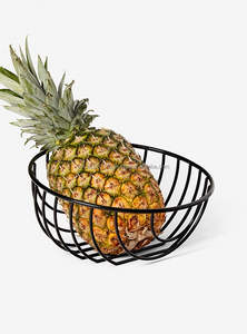 Corbeille à fruits en acier au design contemporain avec finition de qualité supérieure, parfaite pour les cuisines à la mode et le home staging - Product Image 5