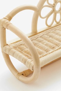 Hand Woven Natural Rattan <b>Hanging</b> <b>Wall</b> Shelves Flower Shape for Kids Furniture Home Decoration - Product Image 4