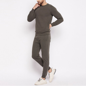 Ensemble de survêtement décontracté pour homme 2026 – Col rond, manches longues, couleur unie, fabrication durable - Product Image 3