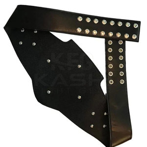 Cinturón de Campeonato Personalizable de Alta Resistencia, 28 mm de Ancho, No Tóxico, de Cuero Sintético Premium, 2.2 m de Largo, para Entrenamiento de Lucha Libre - Product Image 3
