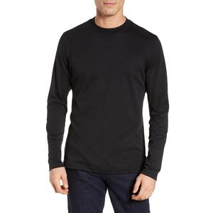 T-shirt Exclusif Homme Manches Longues Couleur Unie 100% Coton Écologique Respirant Personnalisable Vente en Gros Exportation en Vrac - Product Image 1