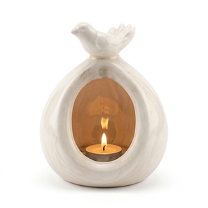 Juego de Portavelas de Piedra Natural, Cilíndrico, Decoración para el Hogar, Hecho a Mano, Diseño de Logotipo Personalizado - Product Image 4