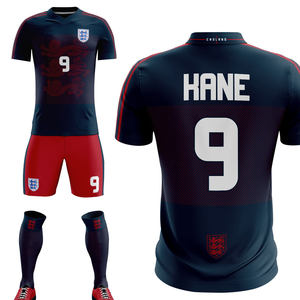 Uniforme de Fútbol Americano Personalizado Reversible, Camiseta de Fútbol de Poliéster Estampada en Rojo y Negro, Venta al Por Mayor - Product Image 1
