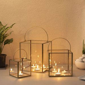 Home Decor Customised <b>Black</b> Hanging & Table Top Outdoor Indoor Glass Candle Holder Farmhouse Floor & Hanging <b>Lantern</b> - Product Image 5