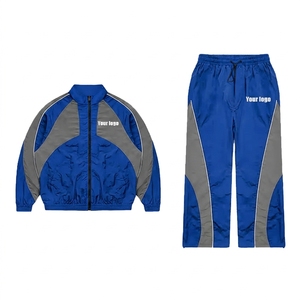 ชุดเสื้อแจ็คเก็ตกันลมพรีเมียม OEM สตรีทแวร์ ระบายอากาศได้ดี สำหรับฤดูหนาว แบบสปอร์ต แต่งแถบสะท้อนแสง คุณภาพสูง ยูนิเซ็กซ์ ผ้าฝ้าย 100% - Product Image 6