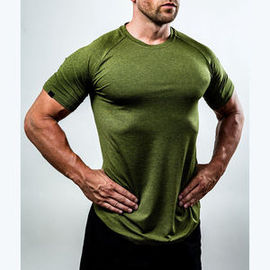 Custom Logo Mens Eco-Friendly V-Neck Gym Fitness <b>T</b>-<b>Shirt</b> Lightweight Breathable 100% Cotton/<b>Polyester</b> Sports Training Tee - Product Image 2