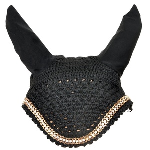 Labino Industries Professional New Customized Equestrian Ear Bonnet <b>Net</b> Hood Soft Polyester/Spandex <b>Fly</b> Veil for Horse Riding - Product Image 2