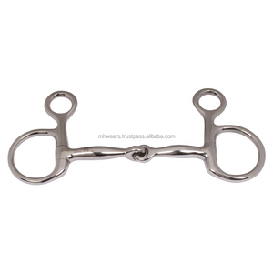 บิตม้า MH รุ่น Veterinary D-Shape Waterford แบบมีที่ครอบแก้ม  ปากม้าแบบ Snaffle  ผิวขัดเงาเรียบ  ทำจากสแตนเลสสำหรับม้า - Product Image 6