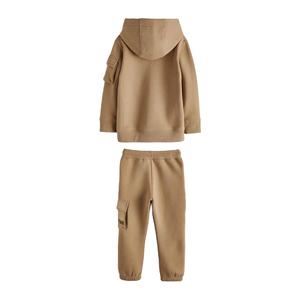 Sudadera con capucha para niños de alta calidad a precio razonable con bolsillo frontal con bolsillos de canguro y pantalón de 4 bolsillos personalizado - Product Image 2