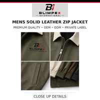 Veste de travail vintage américaine personnalisée de haute qualité Blimpex pour hommes, style décontracté, fermeture éclair, idéale pour la saison hivernale