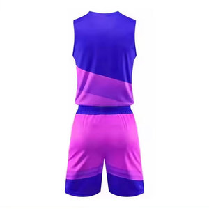 Vente flash sur les uniformes de basket-ball, couleur unie, meilleur matériau, uniforme de basket-ball pour homme adulte, prix de gros - Product Image 3
