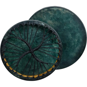 Handmade Arabic Daff Sheepskin Tambourine <b>Drum</b> Set with Birch Wood Chamber Single Layer Traditional Musical Instrument - Product Image 3