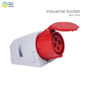 Prise industrielle triphasée de haute qualité 32A 380-415V IP44 3P+E 6h CEE Connecteur de prise de courant LX-124N - Product Image 1