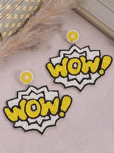 Premium Handmade Beaded Embroidery Design <b>Earring</b> With High Quality Style For <b>Beautiful</b> design Fashion Stud <b>Earrings</b> - Product Image 5