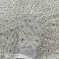 Tissu en Chiffon Tricoté Brodé de Perles, Dentelle Couture Mariage, Maille Textile – Vente en Gros pour Marques de Vêtements et Importateurs de Mode