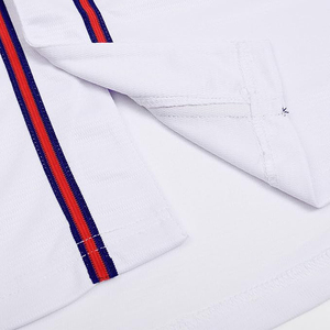 Camiseta de Béisbol Blanca de Manga Corta con Botones al Frente, Unisex, Transpirable, de Poliéster, Ropa Deportiva para Adultos - Product Image 3