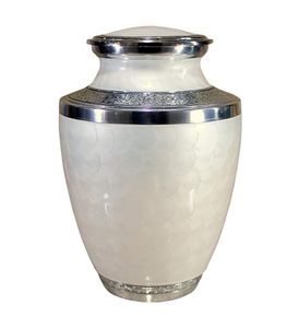 Urne funéraire en métal au design traditionnel, idéale pour les cérémonies culturelles et religieuses, avec une apparence classique - Product Image 5