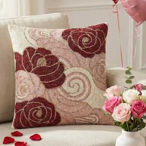 Funda de Cojín Bordada con Cuentas a Bajo Precio para Decoración del Hogar, Estilo de Dormitorio, Accesorios para Sofá y Decoración Interior Tradicional - Product Image 3