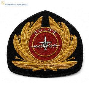Premium Quality Custom Uniform Badges with Safety <b>Pin</b> Eco-Friendly Embroidery Fine Detail OEM Service Available - Product Image 1