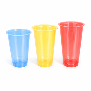 Vasos de Plástico PP de Polipropileno Esmerilados de Gran Tamaño y Forma Ancha, Color Personalizado, 18 oz, 22 oz, 26 oz para Bebidas, Hechos en Indonesia - Product Image 1