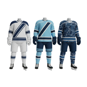 Top Trending Made Pakistan Men's Ice Hockey Uniforms Printed 100% Polyester Anti-Bacterial New Design Best <b>Sale</b> Custom ODM/OEM - Product Image 6