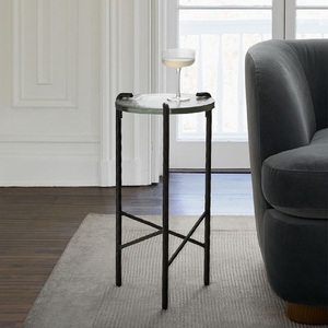 Table de cocktail en aluminium de haute qualité, mobilier haut de gamme, table d'appoint en métal pour la maison, l'hôtel, table à vin, table à boissons, laiton - Product Image 6