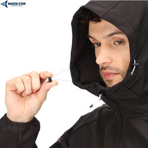 Veste softshell respirante, imperméable et écologique avec doublure polaire, col montant, poche avant, pour l'hiver et les activités de plein air - Product Image 6