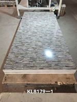 AISEN DECOR Panneau PVC Marbre Moderne 1220*2440mm pour Intérieur, Design Étanche avec Finition UV