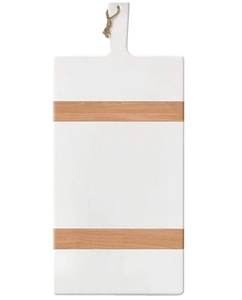 Hermosa tabla de quesos de madera con mango de metal, barra para el hogar, corte de madera de bambú, verduras y corte de queso para Cocina - Product Image 1