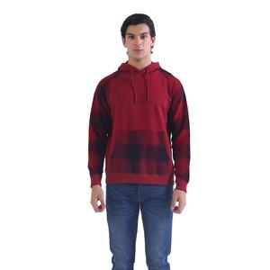 Trendy <b>Men</b> Printed Hoodie <b>Red</b> Black Street Style Pullover Full Sleeve <b>Sweatshirt</b> Hoodie Cotton Fleece Warm Casual Wear For <b>Mens</b> - Product Image 1