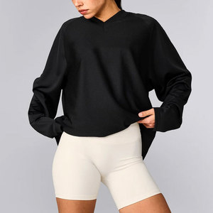 Oferta Especial 2026: Prenda Deportiva para Mujer, Holgada, con Puños Acanalados, Color Sólido, Ligera, Tejida en Spandex/Algodón, de Secado Rápido - Product Image 5