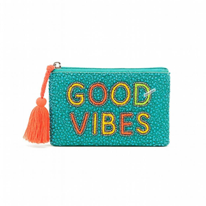 Classic Thread Design Embroidery Coin Pouch with Seed Beads Customized Shape Mixed Colors-Daily Use Hand Pouch - Product Image 3