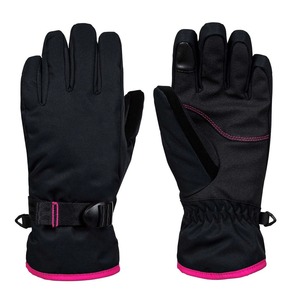 Custom Color Ski Gloves with Ribbed Cuff Warm and Thick Thermal Gloves Heated Snowboard Gloves on Sale - Product Image 1
