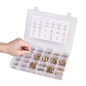 Kit Assortito di 906 Bulloni per Mobili, Viti Metriche, Rondelle Piatte in Acciaio Legato M4/M5/M6/M8, Misure Multiple - Product Image 2