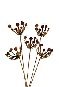 Décoration de jardin vintage en métal en forme de feuille d'éventail, ornement botanique décoratif pour pelouse, accent paysager extérieur - Product Image 2