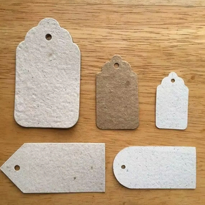 Etiquetas de Papel Biodegradables Ecológicas para Envolver Regalos y Etiquetas de Marca para Boutique y Etiquetas de Papel Hechas a Mano para Artículos de Regalo - Product Image 1
