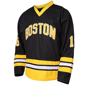 Camiseta de Hockey Unisex de Secado Rápido, Cuello Redondo, Logotipo Personalizado, Patrón con Sublimación Dorada, Bordado OEM, Camisetas de Hockey sobre Hielo con Impresión Personalizada - Product Image 5