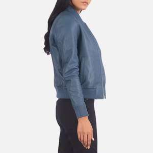 Breathable High Quality <b>Women</b> Outerwear Fashion Style New Model Casual <b>Jacket</b> <b>Zipper</b> Ladies <b>Women</b> Leather <b>Jacket</b> <b>Women</b> - Product Image 5