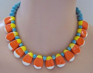 Fancy Bohemian Resin <b>Statement</b> <b>Necklace</b> Yellow Black Marbled Best Design Unisex Fashionable Jewelry Anniversary with Woman - Product Image 3