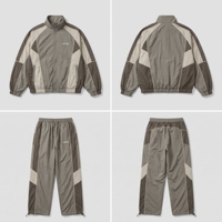 Ensemble de survêtement imperméable et coupe-vent écologique pour adultes, vierge, pour impression et broderie personnalisées, vente en gros