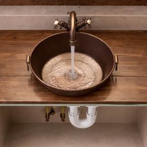 Lavabo de Cobre Ornamentado, Lavabo de Lujo Premium Hecho a Mano, Decoración de Baño Elegante, Mejora de Instalación de Muebles de Baño - Product Image 5