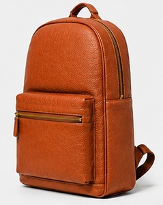 <b>Black</b> Genuine Leather Vintage Mens Business Travel Laptop <b>Backpack</b> <b>Waterproof</b> Anti-Theft Winter Polyester Zipper Portable - Product Image 5