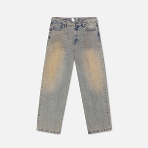 Jeans de Hombre Personalizados, Estilo Vintage, Lavados, de Pierna Recta, Pantalones Casuales de Mezclilla, Corte Holgado, Ropa Urbana, Fabricante OEM ODM, Venta al Por Mayor - Product Image 1