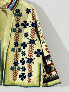 Vintage Embroidered Cotton <b>Jacket</b> With Floral Pattern <b>Mandarin</b> <b>Collar</b> Unisex Boho Style Open Stitch Shirt <b>Jacket</b> Spring Wear - Product Image 5