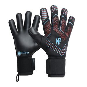 Gants de gardien de but de qualité supérieure, 4 mm, Latrex allemand, dos en silicone imprimé, rouleau négatif, design personnalisé, caoutchouc T-Tab - Product Image 6