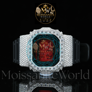 Luxury Jewelry Iced Out VVS Moissanite-Diamond Bust Down <b>Watches</b> DW56000 for <b>Men</b> With Bezel Case Thorns 925 <b>Silver</b> Manufacturer - Product Image 4