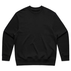 Sweat-shirt en coton uni personnalisé pour hommes, de haute qualité, avec logo personnalisé, col rond, en molleton. - Product Image 1